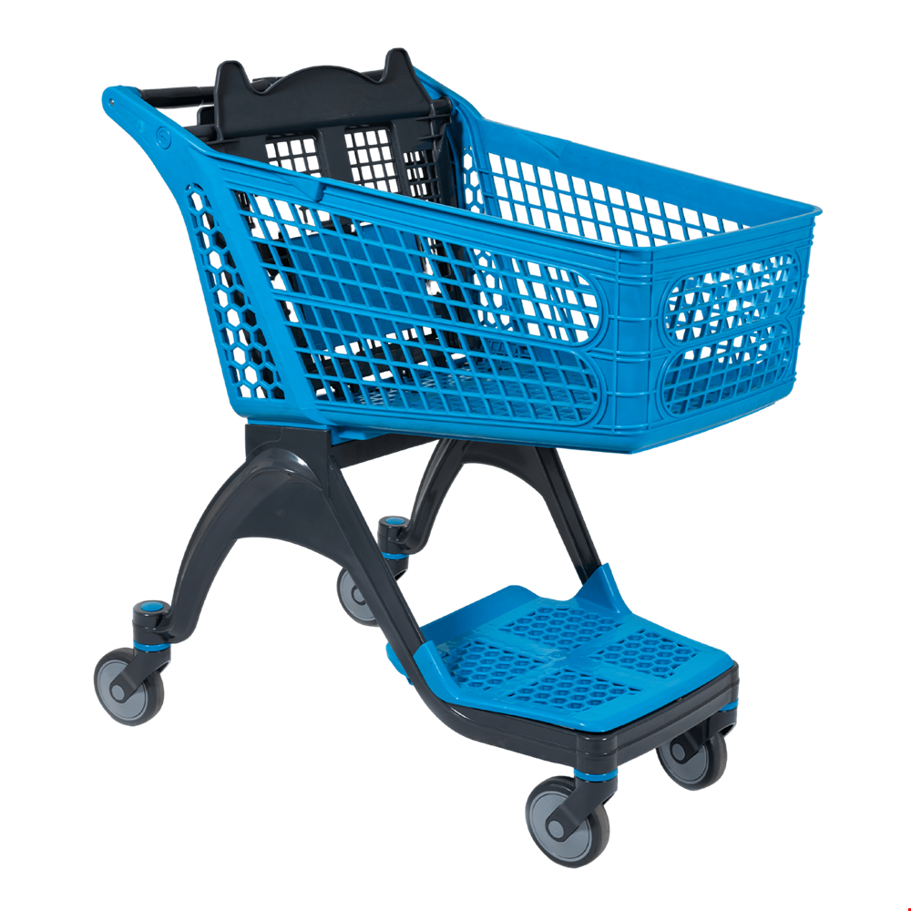 Plastik Market Arabası - 100 Litre - Mavi