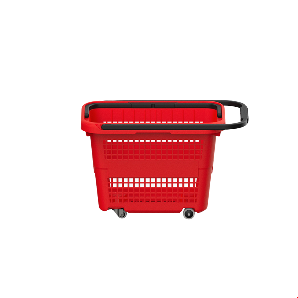 RB Plastik Tekerlekli El Sepeti - 32 Litre - Kırmızı